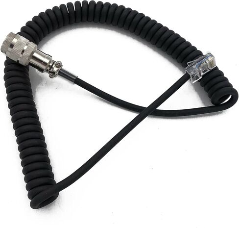 جولة 8 دبوس ذكر إلى 8 دبوس RJ-45 ميكروفون كابل محول ل Yaesu MD-200 MD-100 M-1 M-100 YM-48 MH-31 MH-31B8 MH-36D8 in Kuwait