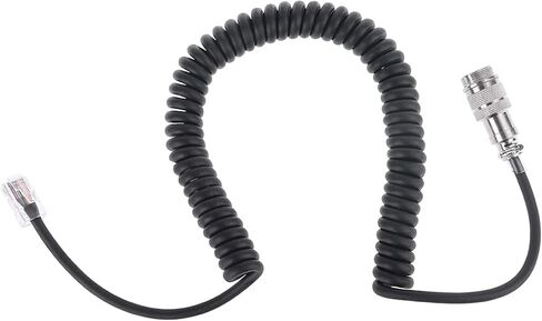 جولة 8 دبوس ذكر إلى 8 دبوس RJ-45 ميكروفون كابل محول ل Yaesu MD-200 MD-100 M-1 M-100 YM-48 MH-31 MH-31B8 MH-36D8 in Kuwait