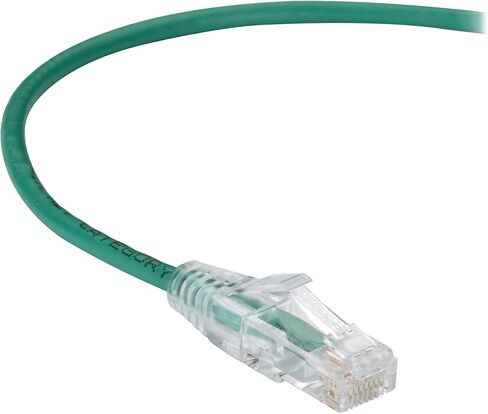 Black Box C6PC28-GN-12 Slim-Net Low-Profile CAT6 250-MHz Ethernet Patch Cable - Snagless, Unshielded (UTP), 3.6m in Kuwait