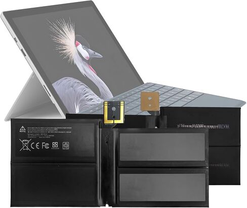 بطارية G3HTA038H DYNM02 متوافقة مع بطارية بديلة Microsoft Surface Pro الخامسة لـ (موديل 1796، 2017)، Surface Pro 6 (موديل 1807/1809/1796، 2018) 12.3 بوصة 2 في 1، سلسلة Core i5 i7 m3 in Kuwait