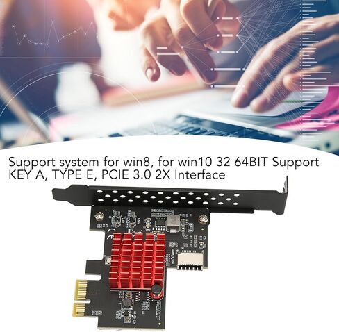 بطاقة توسيع USB3.2 GEN2 بسرعة 10 جيجابت في الثانية من النوع الأمامي من النوع E لنقل السرعة العالية، مادة معدنية (تحكم رئيسي ASM3142) in Kuwait