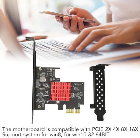 بطاقة توسيع USB3.2 GEN2 بسرعة 10 جيجابت في الثانية من النوع الأمامي من النوع E لنقل السرعة العالية، مادة معدنية (تحكم رئيسي ASM3142) in Kuwait