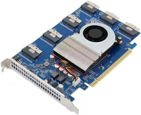 PLX88096 Non Split Expansion Card PCIe 4.0X16 Expansion External Graphics and Hard Disk 8654 Interface in Kuwait