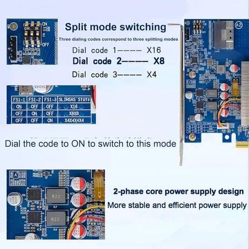 PLX88096 Non Split Expansion Card PCIe 4.0X16 Expansion External Graphics and Hard Disk 8654 Interface in Kuwait
