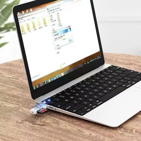 قارئ بطاقات SD USB 3.0، فتحة مزدوجة لبطاقات SD وMicro SD، يدعم ما يصل إلى 2 تيرابايت، نقل بيانات عالي السرعة لبطاقات ذاكرة الكاميرا in Kuwait