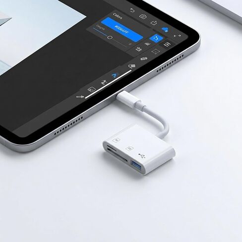 محول كاميرا USB C قارئ بطاقة SD TF لنقل الكاميرا الرقمية للهاتف إلى قارئ بطاقة ذاكرة الهاتف منفذ USB C متعدد in Kuwait