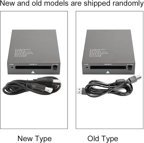 قارئ بطاقة ذاكرة فلاش USB2.0 إلى PC ATA، قارئ بطاقة USB 2.0 PCMCIA مع التوصيل والتشغيل والمبادلة الساخنة، للكمبيوتر الشخصي وذاكرة ذات سعة كبيرة 20 ميجابايت 20 جيجا in Kuwait