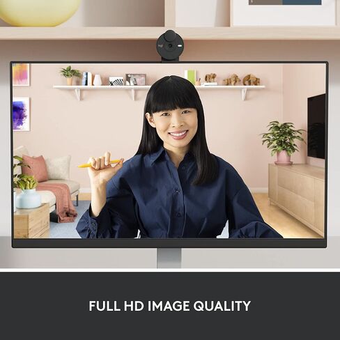 Logitech Brio 305 Full HD 1080P Webcam with Privacy Shutter, Noise Reduction Mics, Works with Zoom, Microsoft Teams, Google Meet, Nintendo Switch 2’s GameChat, Auto Light Correction (Renewed) in Kuwait
