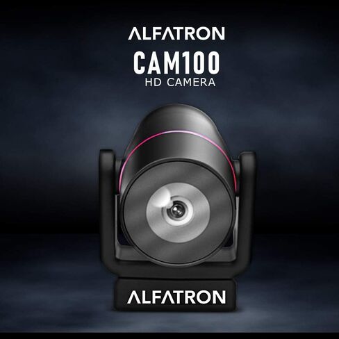 كاميرا ويب Alfatron ALF CAM100 HD بدقة 1080 بكسل، وزاوية تصوير واسعة النطاق 120 درجة، وتوافق مع التكبير/التصغير، وتوصيل سهل، وعدسة قابلة للتعديل والمزيد لعقد مؤتمرات فيديو مثالية in Kuwait