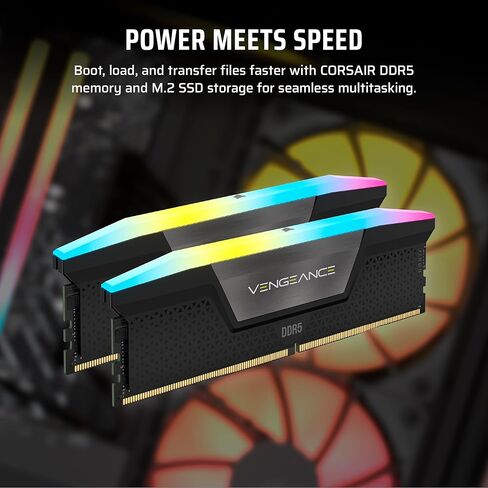 Corsair Vengeance i7500 Gaming PC – Liquid Cooled Intel® Core™ i9-14900KF CPU – NVIDIA® GeForce RTX™ 5090 GPU – 64GB Vengeance RGB DDR5 Memory – 2TB M.2 SSD – Black in Kuwait