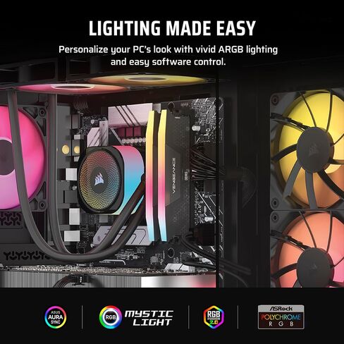 Corsair Vengeance i7500 Gaming PC – Liquid Cooled Intel® Core™ i9-14900KF CPU – NVIDIA® GeForce RTX™ 5090 GPU – 64GB Vengeance RGB DDR5 Memory – 2TB M.2 SSD – Black in Kuwait