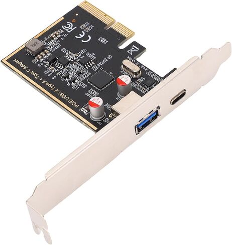 SUNGOOYUE PCIe to USB 3.1 Expansion Card, High Speed 10Gbps Data Transfer with ASM1142 Chip, USB 3.0 and Type C .1 Interfaces, Compatible with OS X, for Desktop Computer in Kuwait