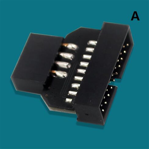 Mainboard Panel Plug USB2.0 9-Pin Female to USB3.0 19-Pin Male Adapter US in Kuwait