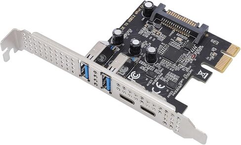 GOWENIC PCI Express Expansion Card USB Type C Adapter 5Gbps Data Transfer for Desktop PC, Stable Power Supply for WINSLinux in Kuwait
