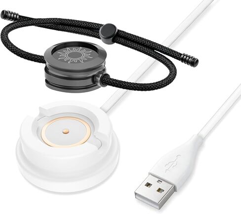 TOTWOO Fast Charging Cable with Anti-Slip Base for Long Distance Bracelets, Replacement USB Charger Cord for TOTWOO Smart Bracelet, Portable Travel Charging Adapter for Couple Bracelets in Kuwait