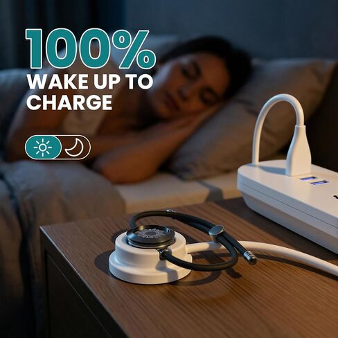 TOTWOO Fast Charging Cable with Anti-Slip Base for Long Distance Bracelets, Replacement USB Charger Cord for TOTWOO Smart Bracelet, Portable Travel Charging Adapter for Couple Bracelets in Kuwait