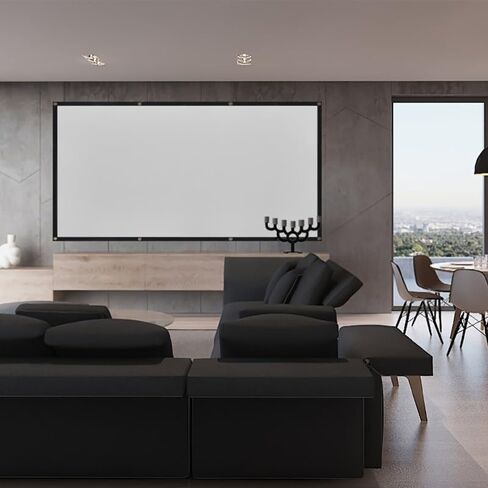 1pc 60-Inch 4K Ultra HD 16:9 Wrinkle-Free Portable Projection Screen with Storage Bag and Hanging Rope, Foldable for Home/Outdoor Camping Use, High-Definition Projector Accessory in Kuwait