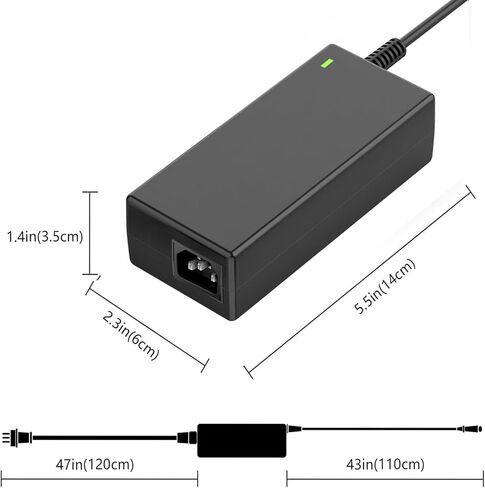 24V USB-C AC DC Adapter Compatible with Toast Flex 14 22 Receipt Printer TP200 SOY-2400400 TK200 TK300 TT200 TT201 TT202 TT203 TT204 TT500 TT501 Terminal Data Processing Machine Power Supply in Kuwait