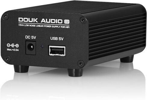 DoukAudio D2 مصدر طاقة خطي 5 فولت: 15 وات PSU منخفض الضوضاء منظم لجهاز DAC Preamp Streamer مع محول حلقي CLC مرشح نظام الصوت المكتبي HiFi in Kuwait