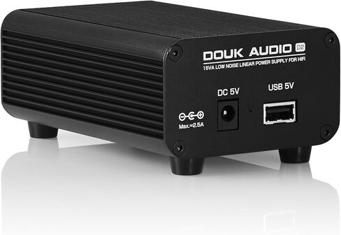 DoukAudio D2 مصدر طاقة خطي 5 فولت: 15 وات PSU منخفض الضوضاء منظم لجهاز DAC Preamp Streamer مع محول حلقي CLC مرشح نظام الصوت المكتبي HiFi in Kuwait