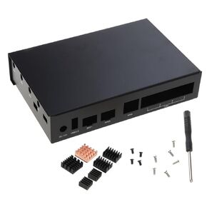 حافظة من الألومنيوم للمشتت الحراري مع 6 أحواض حرارية لصندوق تبريد لوحة تطوير Banana Pi R3 in Kuwait