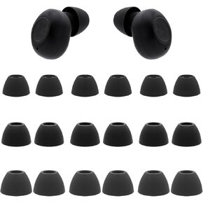 Klowcok Replacement Ear Tips for JLab JBuds Mini Earbuds, Soft Silicone Eartips 9 Pairs (S/M/L) Black in Kuwait