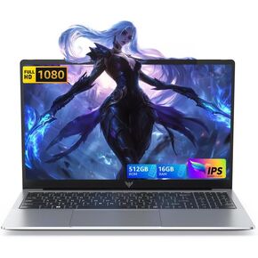 KAIGERR 17.3 Inch Laptop, AMD Ryzen 4300U Processor, 16GB RAM 512GB SSD, 2026 Laptop Computer, Windows 11, Webcam, Work/Business Laptop, Wi-Fi, Type-C, 62.7Wh Battery, Numeric Keypad in Kuwait