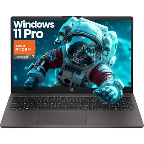 كمبيوتر محمول HP Business and Study 2026 محدث، شاشة 15.6 بوصة FHD، AMD Ryzen 7 7730U (ذاكرة الوصول العشوائي 32 جيجابايت | 1 تيرابايت SSD)، لوحة مفاتيح رقمية، كاميرا ويب، Windows 11 Pro+ Copilot AI، WiFi 6 & Bluetooth، مجموعة أدوات الكمبيوتر المحمول in Kuwait