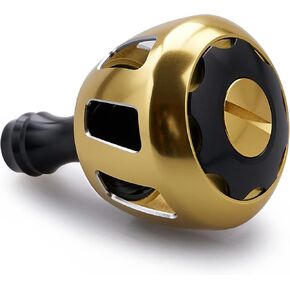 مقبض بكرة الصيد HEIGHTEN 32 مم لـ Shiman0 Daiwa Baitcasting Spinning Reel Stradic Vanford Sahara FI Tranx SLX Ballistic Exceler Tatula (32 مم - أسود وفضي) (0508) in Kuwait