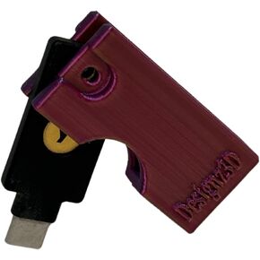 حافظة واقية لـ Yubikey، حامل سلسلة مفاتيح بغطاء قلاب لمفتاح أمان Yubico، ألوان مجنونة in Kuwait