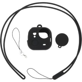 Sports Camera Silicone Protective Case with Lens Cap Compatible with Insta360 GO Ultra, Black in Kuwait