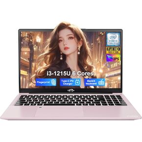 كمبيوتر محمول NIMO مقاس 15.6 بوصة FHD IPS فائق الخفة، Intel Hexa Cores I3 (يصل إلى 4.4 جيجا هرتز، يتفوق على i7-1165G7)، شحن سريع 65 وات PD، ذاكرة وصول عشوائي 8 جيجا بايت 256 جيجا بايت SSD، لوحة مفاتيح بإضاءة خلفية، كمبيوتر بصمة الإصبع للحرم الجامعي والعمل in Kuwait