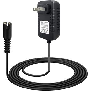 شاحن بديل متوافق مع جهاز تنظيف الأسنان المائي اللاسلكي Waterpik WP360 WP450 WP462، سلك طاقة 3 فولت تيار مستمر 0.1 أمبير مع موصل ثنائي الشق، يناسب سلسلة WP-400 YLA-03010، كابل 5 أقدام، أسود in Kuwait