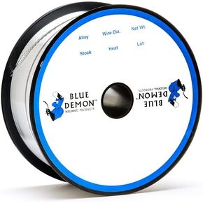 Blue Demon ER4043 X .035 X 1LB X 10 حزمة MIG/GMAW أسلاك لحام ألومنيوم للأغراض العامة، جميع المواضع مع إضافات السيليكون، تم تركيبها لتوفير لحامات عالية الجودة خالية من المسامية والأشعة السينية in Kuwait