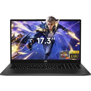 كمبيوتر محمول NIMO مقاس 17.3 بوصة للألعاب والإنشاء، AMD Ryzen 7 7735HS (يصل إلى 4.75 جيجا هرتز، 8C/16T، Beats i7-12650H)، ذاكرة الوصول العشوائي DDR5 سعة 16 جيجابايت، 1 تيرابايت SSD، Radeon 680M، شاشة FHD IPS كبيرة، عرض 180 درجة، لتحرير الفيديو والطلاب in Kuwait