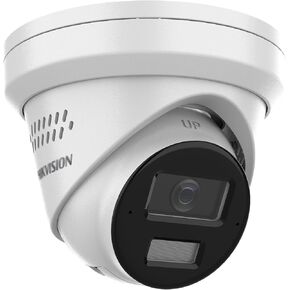 كاميرا DS-2CD2343G2-LI2U/SL 4MP AcuSence PoE IP Turret مع ميكروفون/مكبر صوت، ضوء ستروب وتحذير مسموع، ضوء هجين ذكي، أضواء IR وأضواء بيضاء، IP67، عدسة 2.8 مم، متوافقة مع Hik Connect in Kuwait