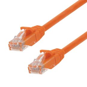 NavePoint Patch Cable, CAT6, UTP, 24AWG/7 * 0.18 MM, 10 Ft, 10 Pack, Orange in Kuwait