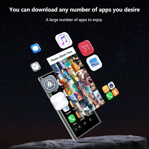 هاتف صغير غير مقفل، هاتف ذكي صغير الحجم 3.0 بوصة عالي الدقة للأطفال، هاتف أندرويد للأطفال بسعة 2 جيجابايت + 16 جيجابايت مع معرف الوجه، هاتف خلوي بجيب صغير للبالغين، تطبيق GPS تنزيل هاتف محمول صغير (أخضر) in Kuwait