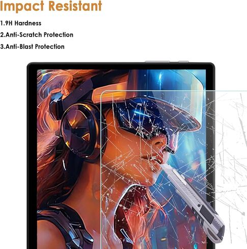 واقي شاشة Hianjoo مكون من قطعتين متوافق مع ZIOVO Z168 10 بوصة 2025 Android 15 Tablet، زجاج مقسى [وضوح HD] [9 صلابة] [مضاد للخدش] [سهل التركيب] [9.21 بوصة × 6.02 بوصة، 234 مم × 153 مم] in Kuwait