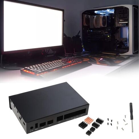 Heat Sink Aluminum Enclosure Case with 6 Heat Sinks for Banana Pi R3 Development Board Cooling Box in Kuwait
