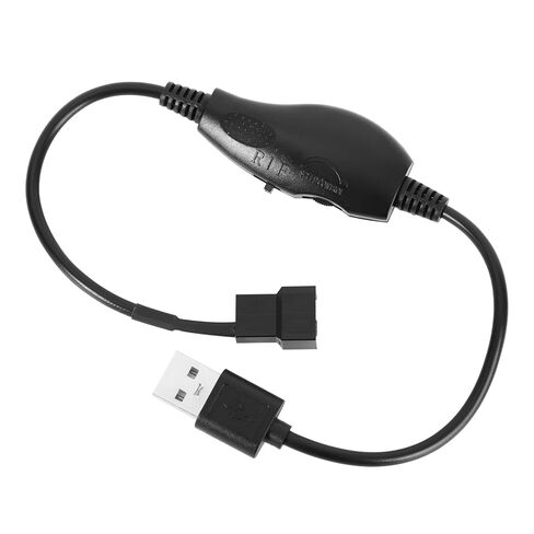 4 قطع USB 5 فولت إلى 12 فولت 4-Pin محولات وحدة تحكم سرعة مروحة تبريد الكمبيوتر، جهد قابل للتعديل USB إلى محول مروحة مع مخرج 8 وات بحد أقصى لوحدة المعالجة المركزية ووحدة معالجة الرسومات in Kuwait