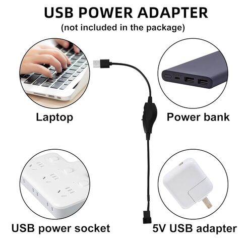 4 قطع USB 5 فولت إلى 12 فولت 4-Pin محولات وحدة تحكم سرعة مروحة تبريد الكمبيوتر، جهد قابل للتعديل USB إلى محول مروحة مع مخرج 8 وات بحد أقصى لوحدة المعالجة المركزية ووحدة معالجة الرسومات in Kuwait