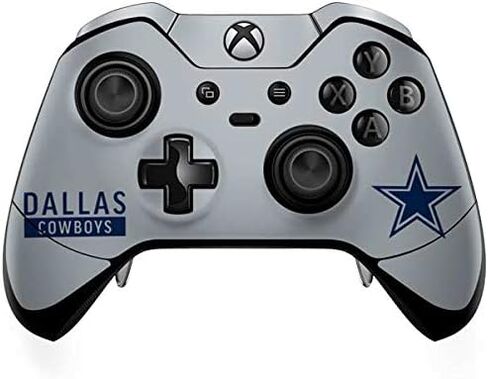 Skinit Decal Gaming Skin Compatible with Xbox One Elite Controller - Officially Licensed NFL Dallas Cowboys Silver Performance Series Design in Kuwait