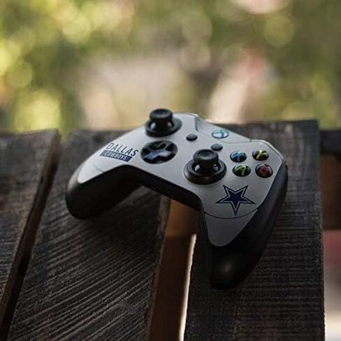Skinit Decal Gaming Skin Compatible with Xbox One Elite Controller - Officially Licensed NFL Dallas Cowboys Silver Performance Series Design in Kuwait