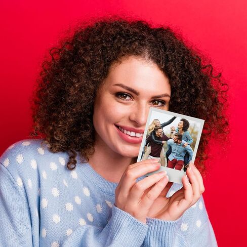 Polaroid Go Color Film, White Frame -16 Films + Quality Photo Microfiber Cloth (Compatible with Polaroid Go Cameras) (16 Sheets) in Kuwait