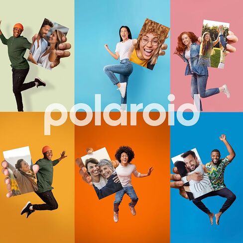 Polaroid Go Color Film, White Frame -16 Films + Quality Photo Microfiber Cloth (Compatible with Polaroid Go Cameras) (16 Sheets) in Kuwait