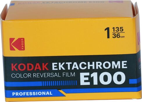 طبقة شفافة ملونة Kodak Professional Ektachrome E100 (فيلم رول 35 مم، 36 تعريض، عبوة قديمة) - عبوتان مع قطعة قماش للتنظيف من الألياف الدقيقة in Kuwait