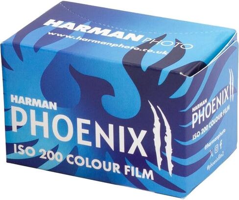 Harman Technology Phoenix II 200 Color Negative Film (35mm Roll Film, 36 Exposures) - 2-Pack with Microfiber Cleaning Cloth in Kuwait