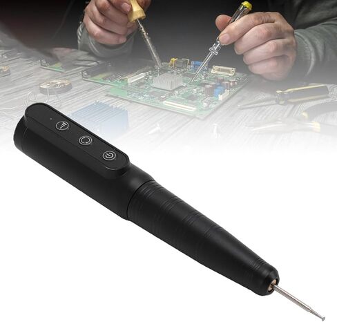 GOWENIC أداة لاسلكية صغيرة مدمجة خفيفة الوزن 3 سرعات USB مجموعة شحن تلميع قلم طحن للهاتف اللوحي الكمبيوتر إصلاح لوحة الدائرة سبائك الألومنيوم in Kuwait