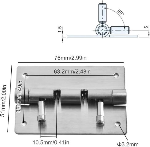 Removable Hinge Adjustable Spring Latch Carbon Steel 1Pcs(A) in Saudi Arabia